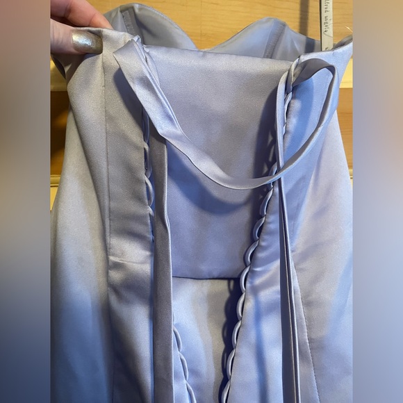 Alfred Angelo Corset Strapless Satin Dress - 💜Prom,Wedding,Formal, Bridesmaid - Picture 7 of 14